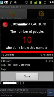 Unknown Call Info. скриншот 5