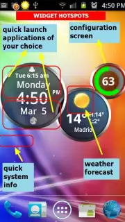 Rings Digital Weather Clock скриншот 1