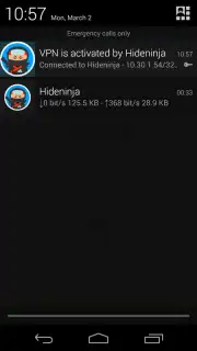 Hideninja Free VPN скриншот 1