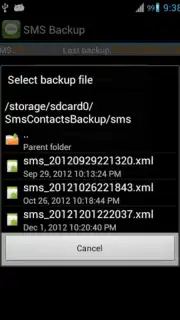 Super Backup: SMS and Contacts скриншот 2