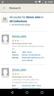 MyHeritage скриншот 2