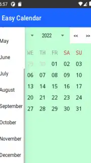 Easy Calendar скриншот 3