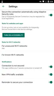 Kaspersky Fast Secure VPN скриншот 5