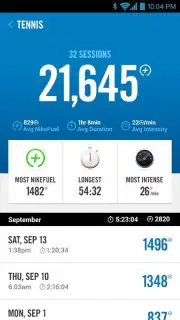 Nike+ FuelBand скриншот 2