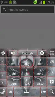 Emo Angel Keyboard скриншот 1