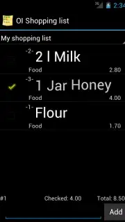 OI Shopping list скриншот 4