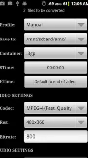 Video Converter Android скриншот 3