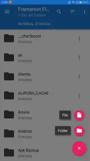 Framaroot File Manager скриншот 3