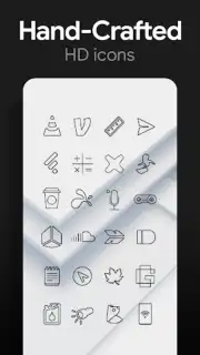 Lines Dark - Icon Pack скриншот 12