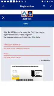 ALDI TALK Registration скриншот 10