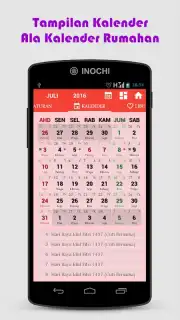 Indonesia Calendar скриншот 2