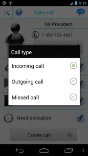 Ложный вызов и SMS скриншот 2