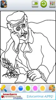 Vincent van Gogh Coloring Book скриншот 10