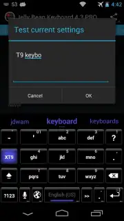 Jelly Bean Keyboard 4.3 скриншот 5