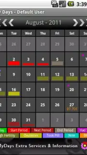 My Days - Period & Ovulation скриншот 1
