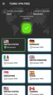 Turbo VPN Free скриншот 3