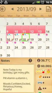 Period Calendar скриншот 1