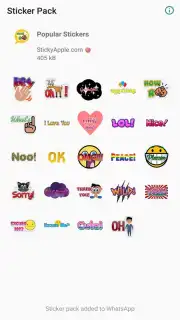 Popular Stickers скриншот 3