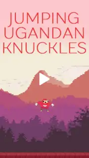 Jumping Ugandan Knuckles скриншот 1