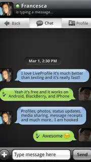 LiveProfile скриншот 1