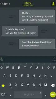 Android L Lime TouchPal Theme скриншот 2