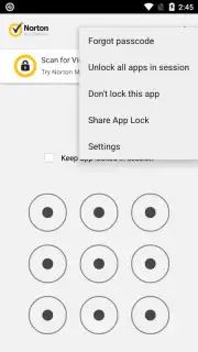 Norton App Lock скриншот 6
