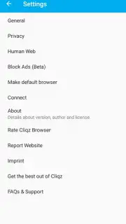 Cliqz Browser скриншот 6