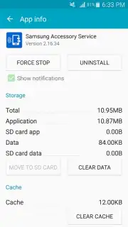 Samsung Accessory Service скриншот 4