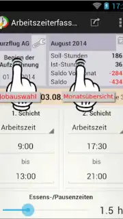 Arbeitszeiterfassung скриншот 6