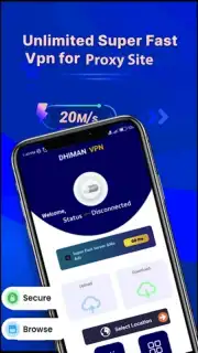 DHIMAN VPN - secure & Fast VPN скриншот 1