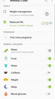 Samsung Health скриншот 8