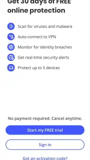 McAfee Security: Antivirus VPN скриншот 6
