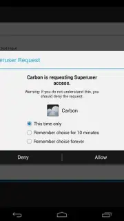 Superuser (for Android 4) скриншот 5