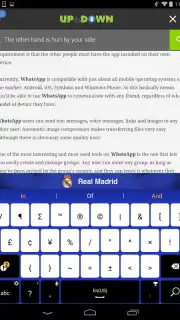 Real Madrid Official Keyboard скриншот 3