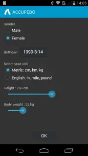 Accupedo Pedometer скриншот 7