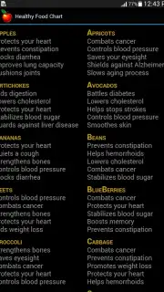 Healthy Food Chart скриншот 3