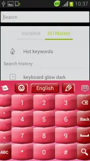 Pink Keyboard Hearts Glow скриншот 2