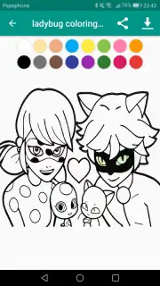 Coloring Ladybug & Blackcat скриншот 3