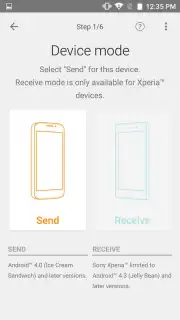 Xperia Transfer Mobile скриншот 3