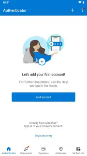 Microsoft Authenticator скриншот 1