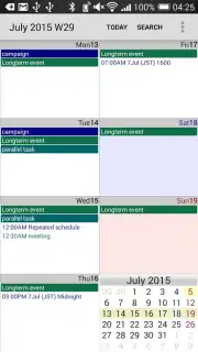 Calendar Pad скриншот 3
