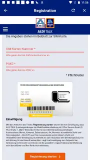 ALDI TALK Registration скриншот 11