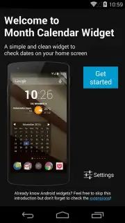 Month Calendar Widget скриншот 7