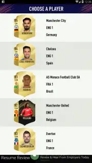 FUT 18 DRAFT скриншот 3