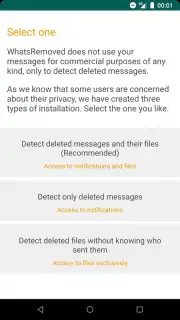 WhatsRemoved скриншот 2