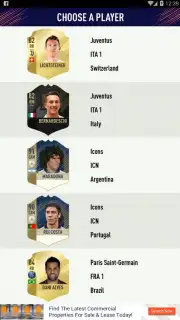 FUT 18 DRAFT скриншот 10