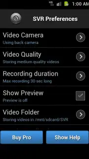 Secret Video Recorder (Android 1X) скриншот 3