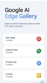 Google AI Edge Gallery скриншот 1