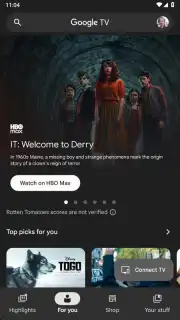 Google TV скриншот 1