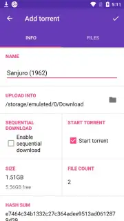 LibreTorrent скриншот 6